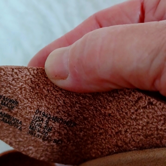 Time & True‎ Womans Brown 100%Leather & Cork Sandals sz 9 M - Picture 6 of 9